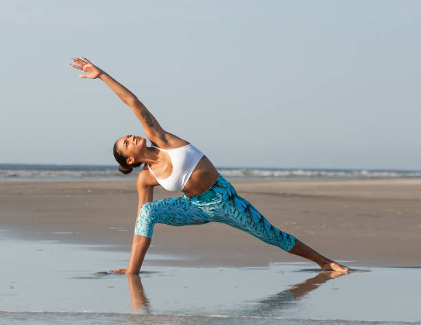 istock Morning Yoga at the Beach 1172583337