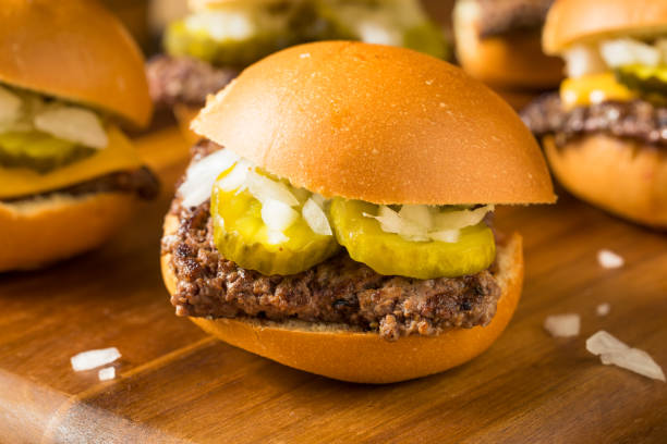 istock Homemade Beef Cheeseburger Sliders 1172587382