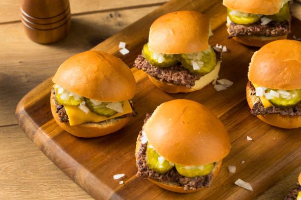 istock Homemade Beef Cheeseburger Sliders 1172589485