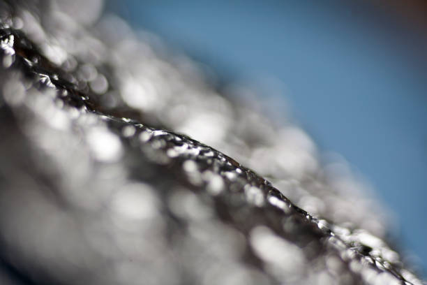 istock Metallic foil aluminum reflection fifty megapixels prints 1172589768