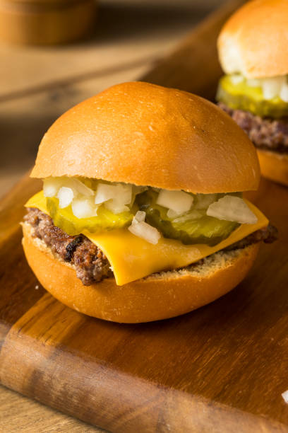 istock Homemade Beef Cheeseburger Sliders 1172589941