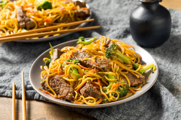 istock Homemade Beef Lo Mein Noodles 1172590995