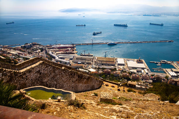 istock View on the sea from Gibraltar rock - Spain 1172593009