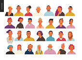 istock Real people portraits set - men and women 1172595027