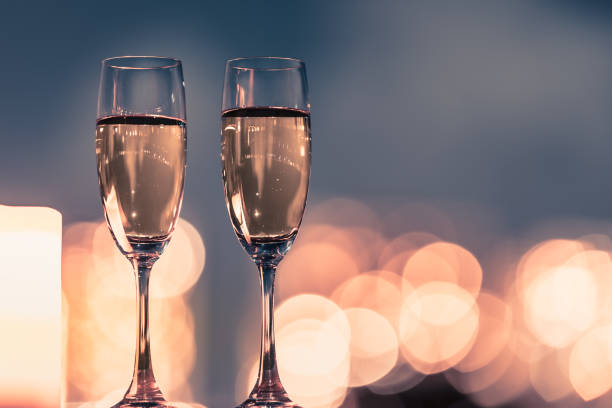 istock Champagne with a city lights. 1172595370