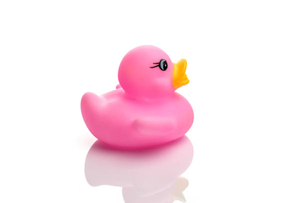 istock Yellow duck. Rubber toy isolated on white background. 1172597233