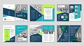 istock Brochure creative design. Multipurpose template, include cover, back and inside pages. Trendy minimalist flat geometric design. 1172598502