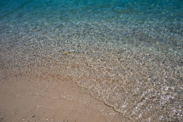 istock Natural background with water and rocks on the shore. 1172600826