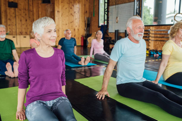 istock Yoga class for seniors 1172601231