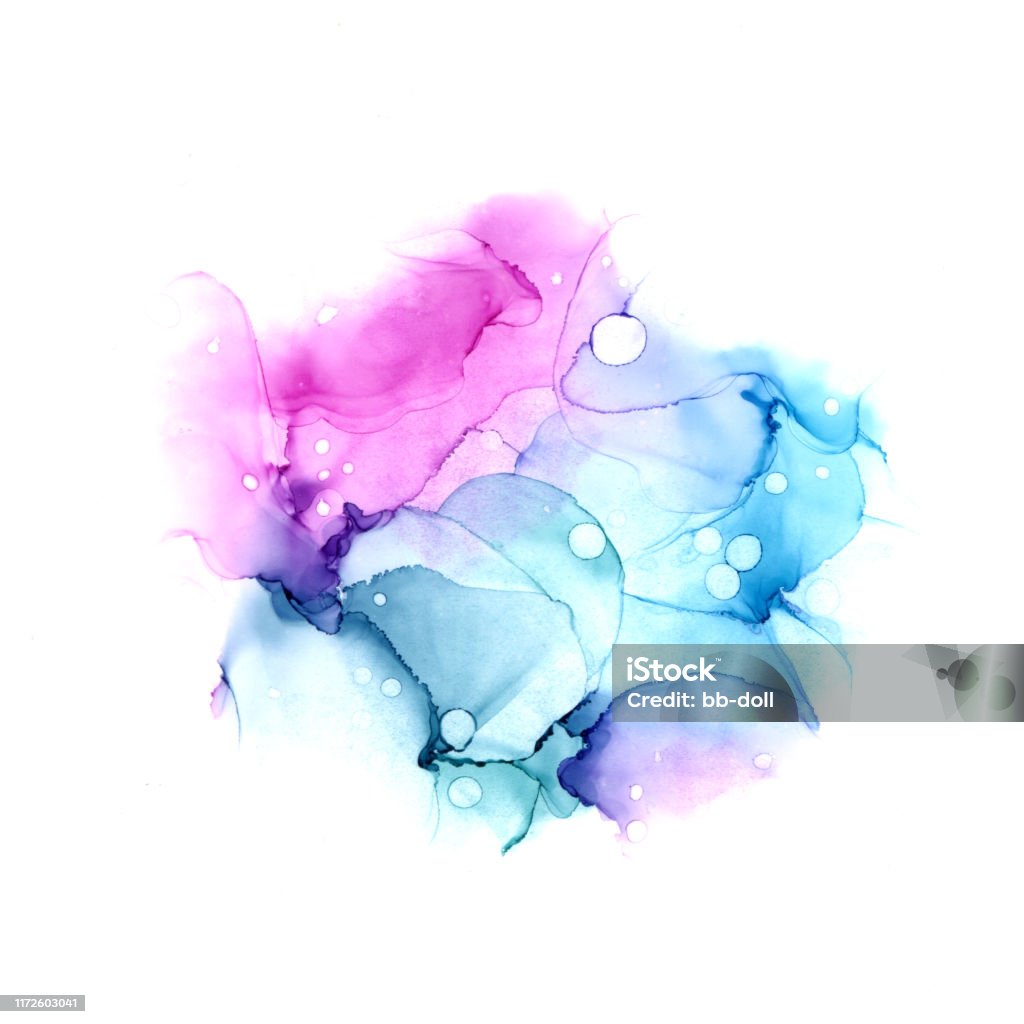 Bàn Tay Trừu Tượng Tinh Tế Vẽ Nền Màu Nước Hoặc Mực Cồn Với Tông ...