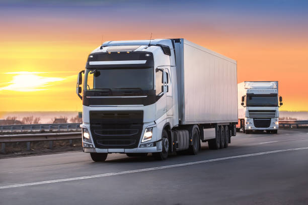 istock trucks goes on the highway 1172604101
