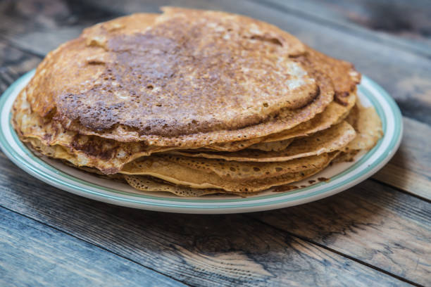 istock tasty pancakes in plate 1172604256
