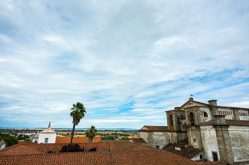 The church (Igreja do Espírito Santo) was built in the Sixteenth century from stone and granite and was home to an influential Catholic Jesuit Order. Today it's classified as a UNESCO heritage site. Shot from the patio across the street - Pateo de Sao Miguel.
