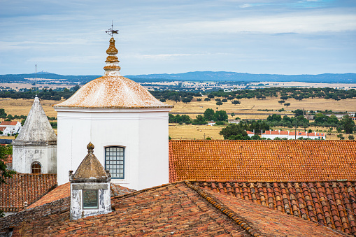 The University of Évora (Universidade de Évora) is a public university in Évora, Portugal. It is the second oldest university in the country, established in 1559. Shot from the patio across the street - Pateo de Sao Miguel.