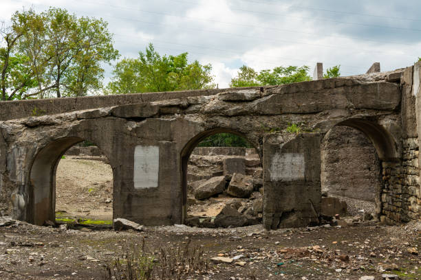 istock Ruins of old factory 1172608247
