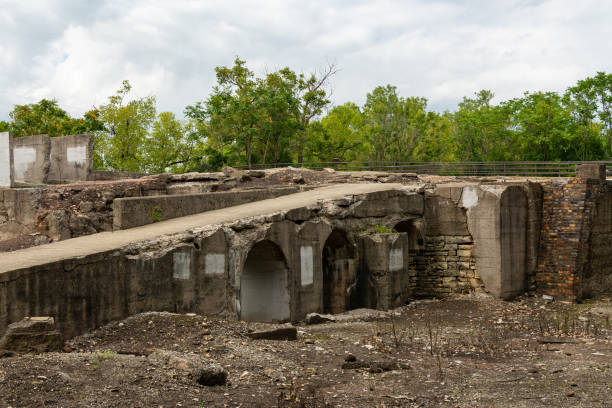 istock Ruins of old factory 1172608256