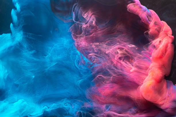 istock ink water mix fantasy waves blue pink fluid flow 1172612564