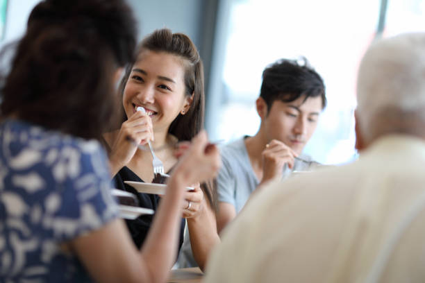 istock Have lunch with family at the restaurant 1172620965