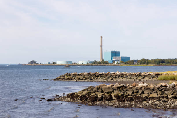 istock Old power plant on the Long Island Sound 1172626202