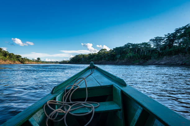 istock Boat on Rio Madre de Dios 1172629339