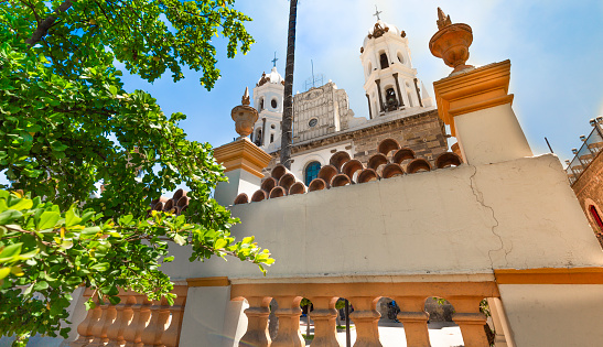 Guadalajara, Tlaquepaque scenic churches in a landmark historic city center
