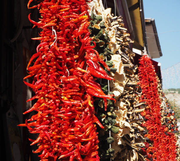 istock Dried colorful peppers for eating in winter 1172639507