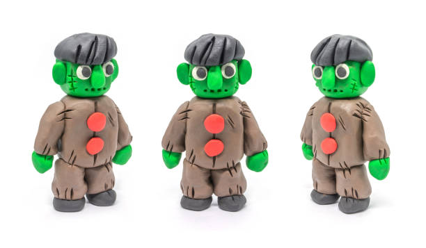 istock Play dough Monster halloween on white background 1172645040