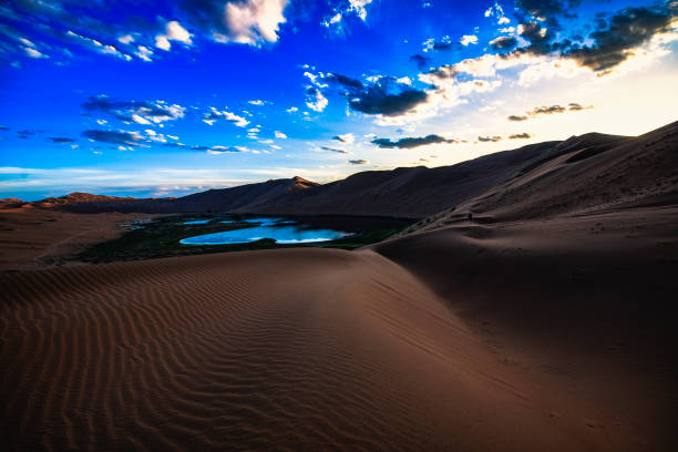 istock A Lonely Lake in the Desert Dunes. 1172645133