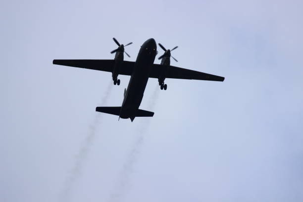 istock SILHOUETTE OF A FLYING AEROPLANE 1172645802