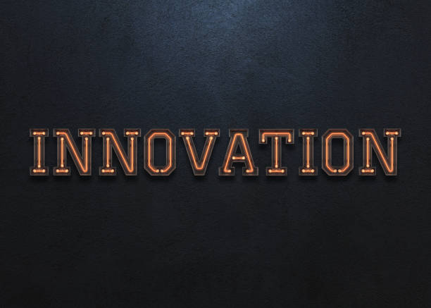 istock Innovation word made from neon alphabet. 1172648942