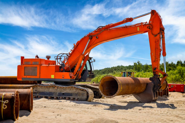 istock Construction of a pipeline at the seaside 1172660257