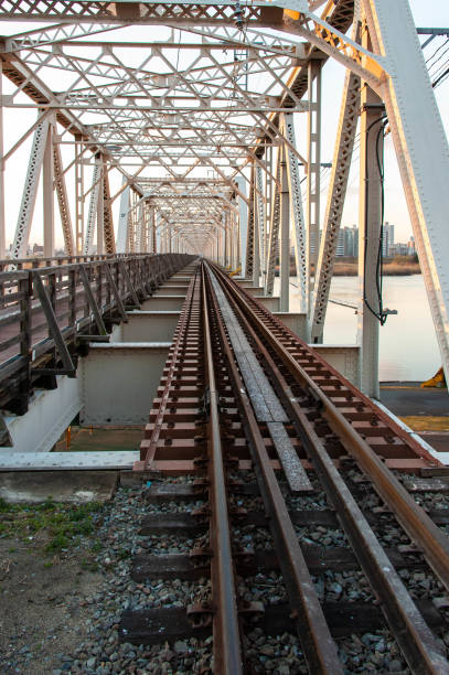 Railway tracks over the Yodo River