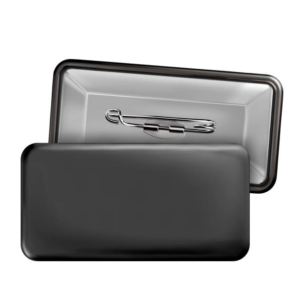 Rectangular Identification Pin Mockup 790+ Metal Name Pin Illustrations, Royalty-Free Vector Graphics & Clip ...