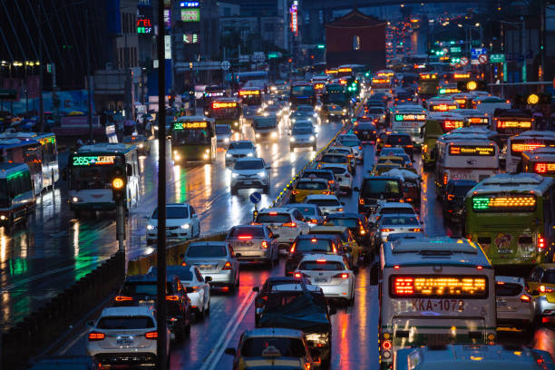 istock Traffic jam in Taipei city 1172669121