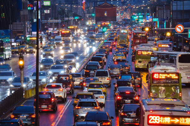 istock Traffic jam in Taipei city 1172674218