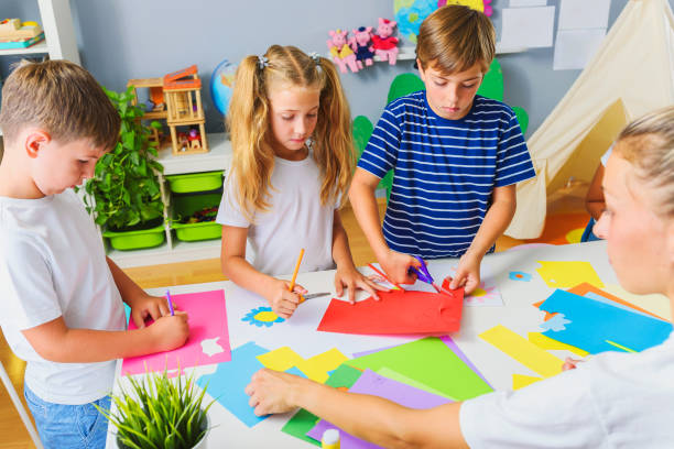 istock Creative kids. Creative Arts and Crafts Classes in After School Activities. 1172681654