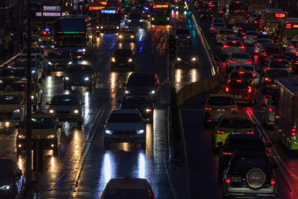 istock Traffic jam in Taipei city 1172681786
