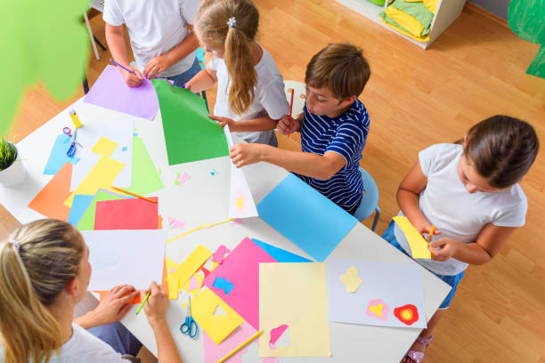 istock Creative kids. Creative Arts and Crafts Classes in After School Activities. 1172681795