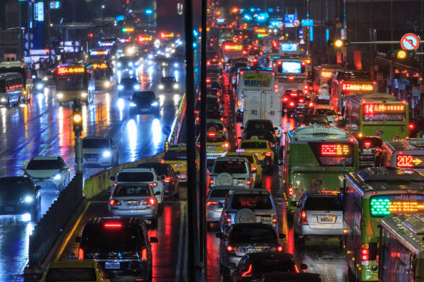 istock Traffic jam in Taipei city 1172681961