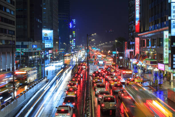 istock Traffic jam in Taipei city 1172681963