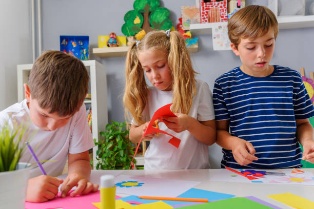 istock Creative kids. Creative Arts and Crafts Classes in After School Activities. 1172681975