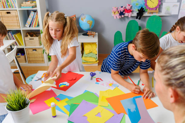 istock Creative kids. Creative Arts and Crafts Classes in After School Activities. 1172681997