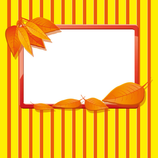 Autumn background with dry leaves, part 12 vector art illustration