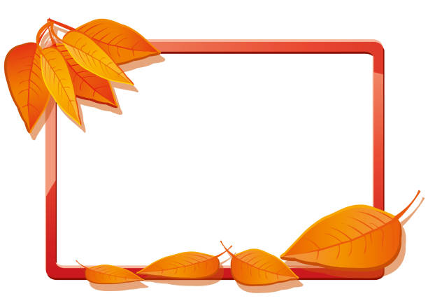 Autumn background with dry leaves, part 13 vector art illustration