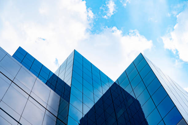 istock Modern buildings with blue sky and cloud in sunny day. 1172684034