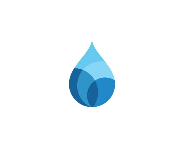 шаблон капли воды - raindrop drop water symbol stock illustrations