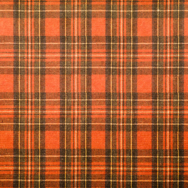 red plaid pattern tartan background the classic scotland fabric. - plaid tartan scottish culture celtic culture imagens e fotografias de stock