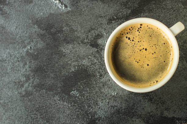 istock coffee drink and coffee grain menu concept. food background. top view. copy space 1172691030