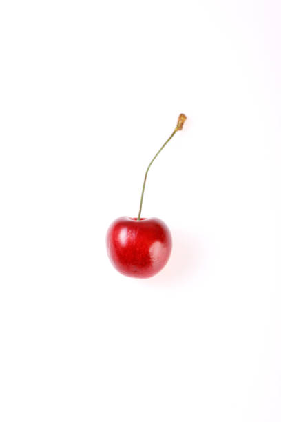 istock Fresh cherry on white background.Juicy summer berry close-up. 1172691314