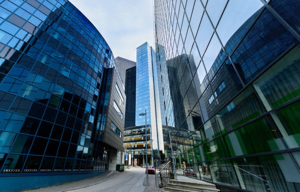 istock Tallinn business district from below 1172696269